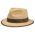 Καπέλο ψάθινο με καφέ γκρό κορδέλα Stetson Traveller Merriam Raffia