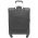 Βαλίτσα υφασμάτινη μικρή ανθρακί με 4 ρόδες Delsey Flight, πίσω όψη