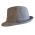 Καπέλο καβουράκι γυναικείο γκρι  χειμερινό Tweed, δεξιά όψη