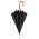 Long Automatic Umbrella With Wooden Handle Guy Laroche 8102 Black