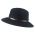 Καπέλο χειμερινό μάλλινο ρεπούμπλικα μαύρο με δερμάτινο λουράκι Fedora Wool Water Repellent Crushable Black Hat, δεξιά όψη