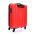 Βαλίτσα σκληρή καμπίνας κόκκινη με 4 ρόδες Travelite Uptown S Red, πίσω όψη