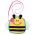 Σακίδιο πλάτης μικρό μέλισσα με ιμάντα  Skip Hop Zoo Collection Bee Mini Backpack With Rein