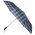 Ομπρέλα συνοδείας σπαστή καρό μπλε αυτόματο άνοιγμα - κλείσιμο Ferré‎ Big Folding Umbrella Check Blue