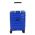 Βαλίτσα σκληρή καμπίνας μπλε με 4 ρόδες Jaguar Voyager Trolley Cabin Blue, πίσω όψη