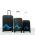 Luggage Cover Travel Blue Black