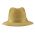 Καπέλο πλατύγυρο βαμβακερό μπεζ με ζωνάκι.