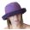Καπέλο γυναικείο καλοκαιρινό βαμβακερό δίχρωμο Women's Summer 2 Tone Cotton Hat, μωβ.