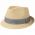 Summer Straw Trilby Hat With Fishbone Ribbon Stetson Teidton Toyo