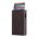 Leather Vertical Wallet Tru Virtu Click & Slide Sleek Nappa Brown