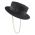 Καπέλο μάλλινο γυναικείο μαύρο chevalier