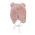 Σκουφάκι παιδικό γούνινο με αυτιά ροζ Sterntaler Inka Vegan Fur Hat Pink