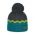 Kids Knitted Beanie With Pom Pon Sterntaler Grey - Petrol