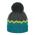 Kids Knited Beanie With Pom Pon Sterntaler Grey - Petrol