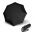 Ομπρέλα mini σπαστή χειροκίνητη μαύρη Knirps T.010 Folding Pocket Umbrella Solids Black