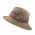 Summer Linen Handmade Hat With Striped Band And Metal Buckle