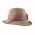 Summer Linen Handmade Hat With Striped Band And Metal Buckle