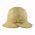 Ladies' Summer Linen Hat With Bow Beige / Yellow