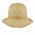 Ladies' Summer Linen Hat With Bow Beige / Yellow