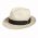 Summer Straw Panama Trilby Hat With Short Brim