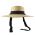 Women's Straw Hat With Big Brim And Wide Black Ribbon