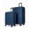 Set Large And Cabin Hard Expandable Luggages 4 Wheels BG Berlin Enduro Blue BG003/03/11BL