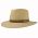 Straw Panama Hat With Brown Leather Strap