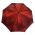 Women's Long Manual Satin Umbrella Burgundy / Floral Patchwork
