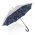 Ομπρέλα μεγάλη αντηλιακή με αυτόματο άνοιγμα - κλείσιμο ασημί - μπλε Knirps T.760 Stick Umbrella Automatic UV Protection Feel Lapis
