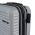 Cabin Hard Expandable Luggage 4 Wheels Green RB8071C 55 cm Silver