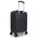 Cabin Hard Expandable Luggage 4 Wheels Rain RB8089 55 cm Black
