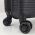 Cabin Hard Expandable Luggage 4 Wheels Rain RB8089 55 cm Black