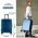 Small Hard Expandable Luggage 4 Wheels  Verage Freeland Blue VG20062-19