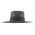 Summer Sraw Traveler Hat With Wide Grosgrain Ribbon Black