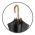 Long Automatic Umbrella With Wooden Handle Knirps A.771 Black