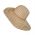 Women's Summer Straw Hat With Stripes