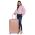 Large Hard Expandable Luggage With 4 Wheels DKNY NYC 28'' Pink