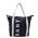 Women's Packable Tote Bag DKNY Solids Black / White