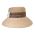 Women's Summer Natural Straw Hat With Stripped Colourful Band And Bow