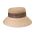 Women's Summer Natural Straw Hat With Stripped Colourful Band And Bow