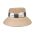 Women's Summer Natural Straw Hat With Stripped Colourful Band And Bow