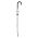 Long Automatic Windproof Umbrella Happy Rain Drops White
