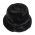 Women's Winter Synthetic Fur Bucket Hat Black