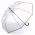 Long Automatic Windproof Transparent Escort Umbrella Happy Rain Golf AC Clear Black