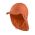 Summer Cotton Cap With Neck Cover And UV Protection Sterntaler Orange