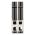 Adjustable Suspenders Victoria 36 mm Fishbone Stripes Blue