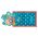 Πορτοφόλι παιδικό λουλούδια Stephen Joseph Turquoise Floral Wallet