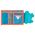 Πορτοφόλι παιδικό λουλούδια Stephen Joseph Turquoise Floral Wallet