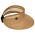 Καπέλο γείσο γυναικείο ψάθινο καμηλό  Women's Straw Visor Camel