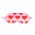 Μάσκα ύπνου καρδούλες Helio Ferretti Eye Mask Hearts